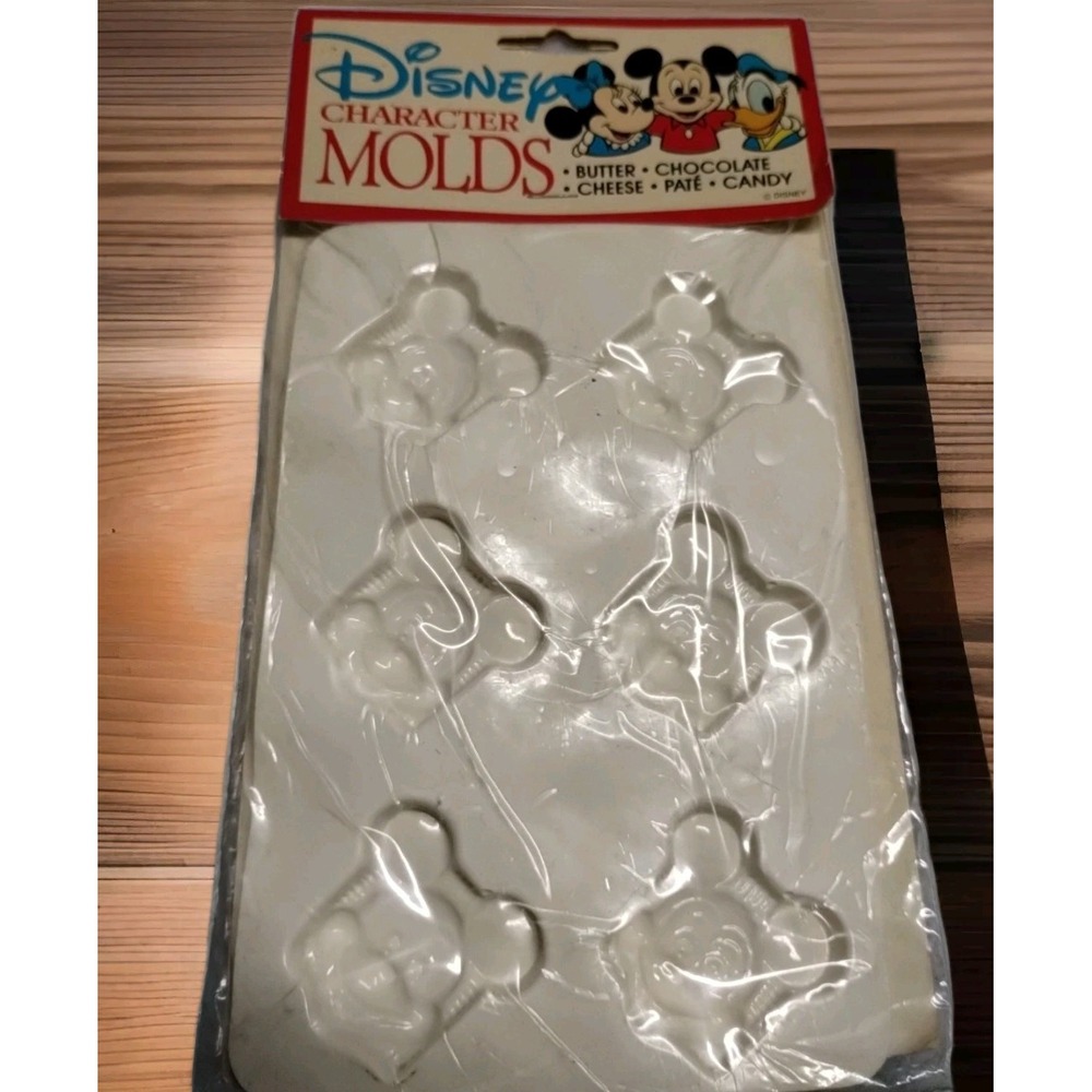 NEW Vintage Disney Mickey Mouse Molds Chocolate Butter Cheese‎ Pate Candy NIB